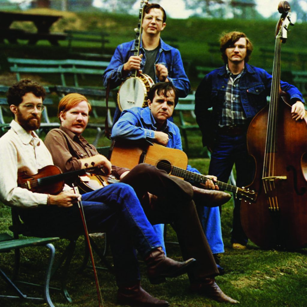 John Hutchison, ca. 1977, with the Hutchison Bros. Band. Seated, Left to right: Gregory Dearth, Thomas Hampton, and John Hutchison. Standing, left to right: Robert Hutchison and Timothy Sparkman