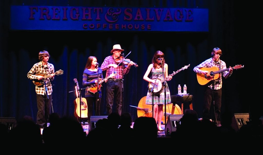 The Tuttles and AJ Lee performing at the Freight & Salvage