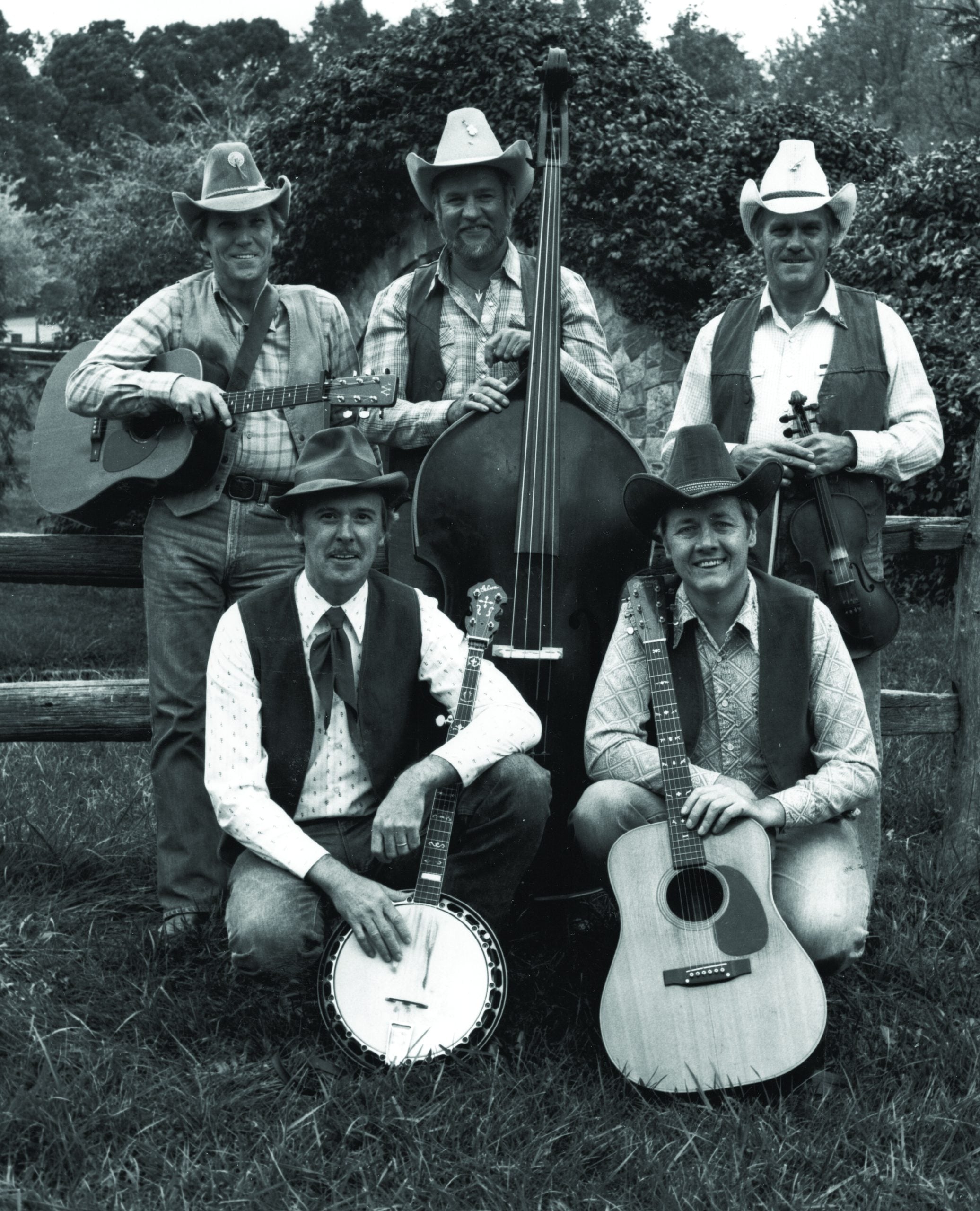 Appalachian Reign Promotional Picture, 1982 Standing - Dave Auldridge, Earl Brown, Joe Meadows. Kneeling - Lamar Grier and Tom Knowles // Photo courtesy Tom Knowles