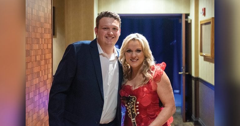 Zack Arnold with Rhonda Vincent