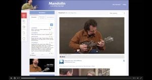 Mandolin with Mike Marshall website screenshot