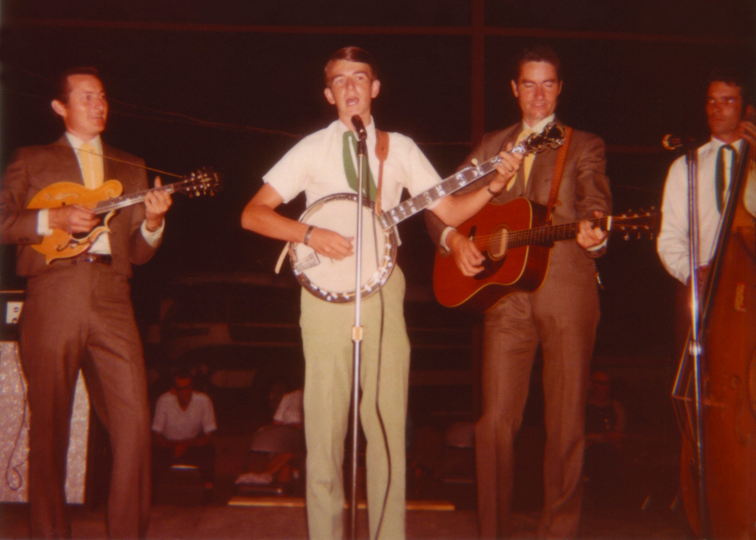 (left to right) Jesse McReynolds, Carl Jackson, Jim McReynolds, unknown bass player