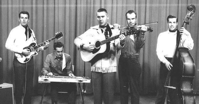 Clyde Mattocks in 1964 with The Country Carolinians (left to right): Bob Jenkins, Clyde Mattocks, Lebb Brinson, Jerry Dunbar, Walter Hearne