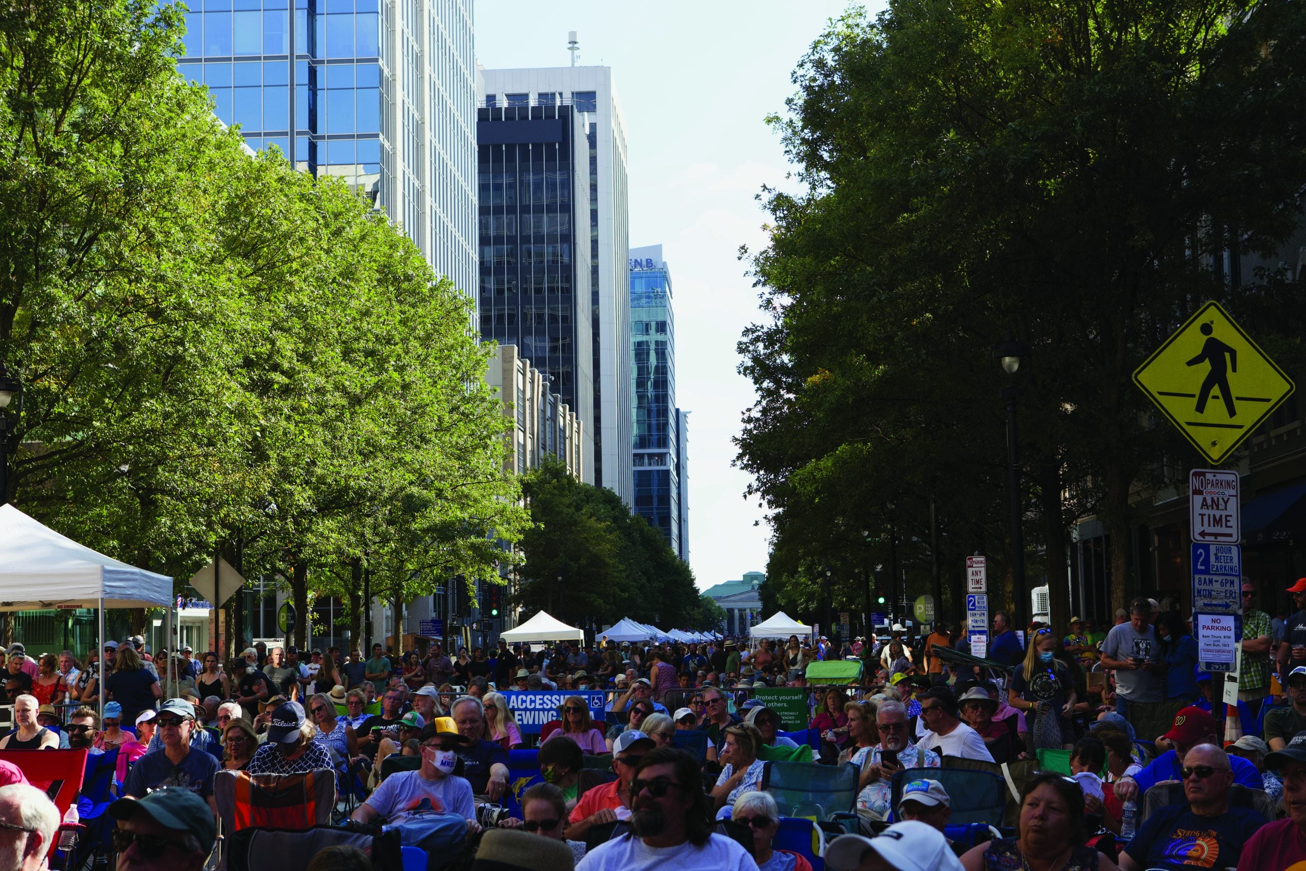 Fayetteville St in Raleigh, North Carolina during the IBMA World of Bluegrass 2021 Photo by Todd Gunsher