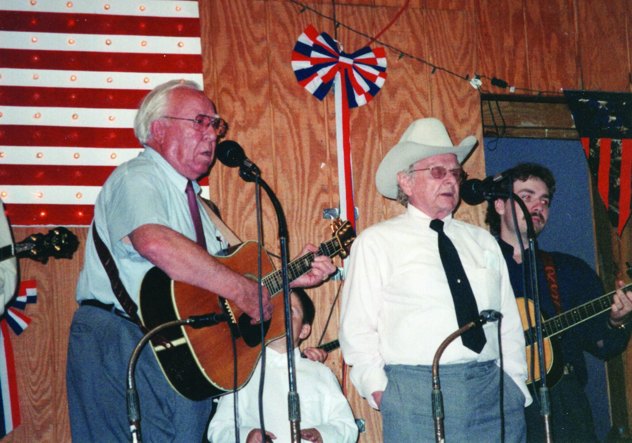 George Shuffler, Ralph Stanley, and Ralph Stanley II in 2000.    Photo by Ronald L Stuckey