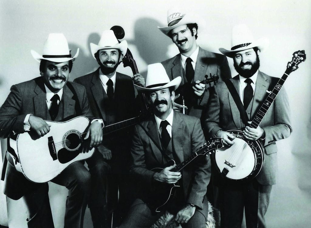 High Country in 1984 – (left to right) Keith Little, Steve Pottier, Butch Waller, Jack Leiderman, and Larry Cohea