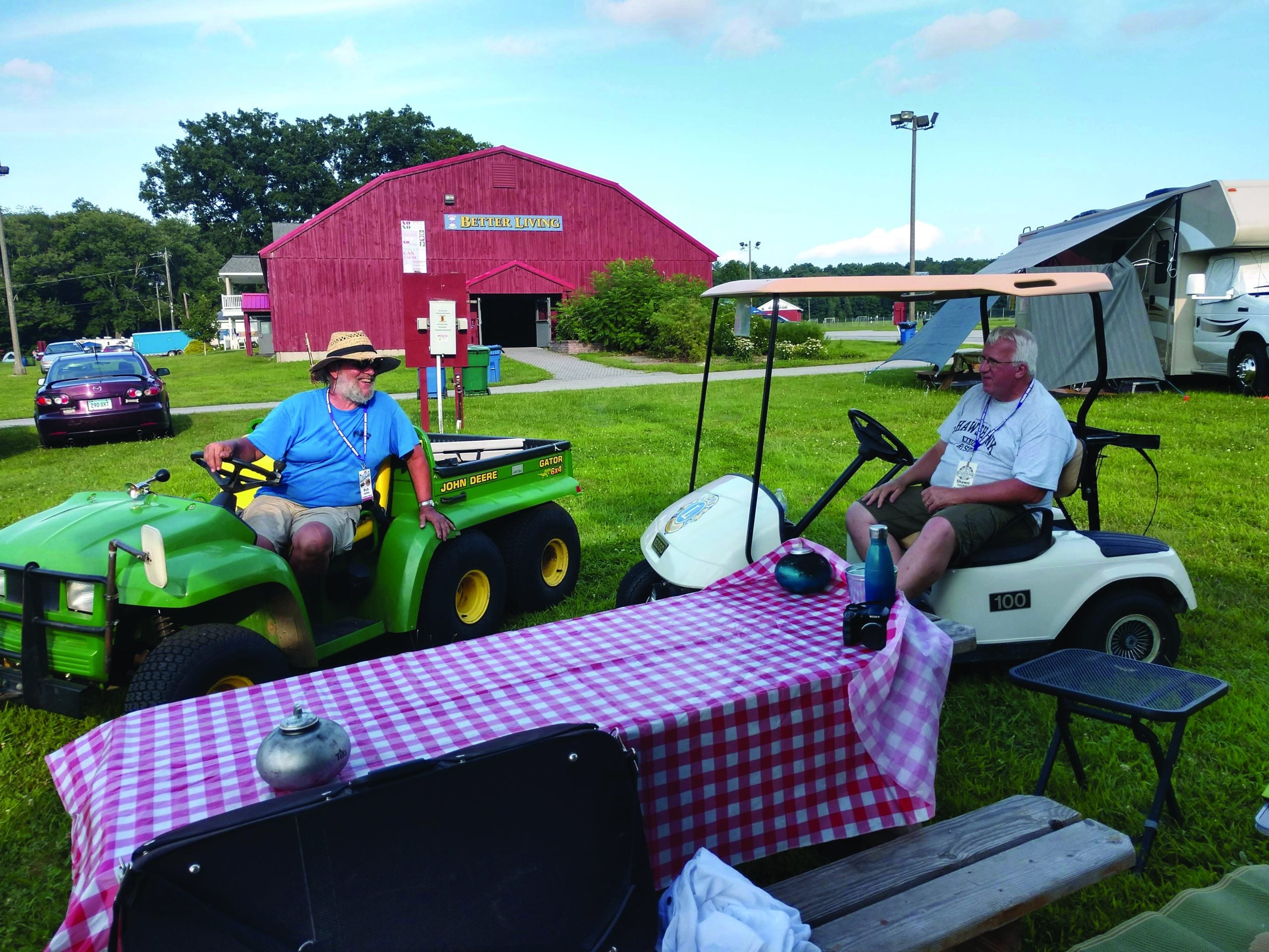 Rich James and Shawn Szirbik of the Podunk Bluegrass Festival