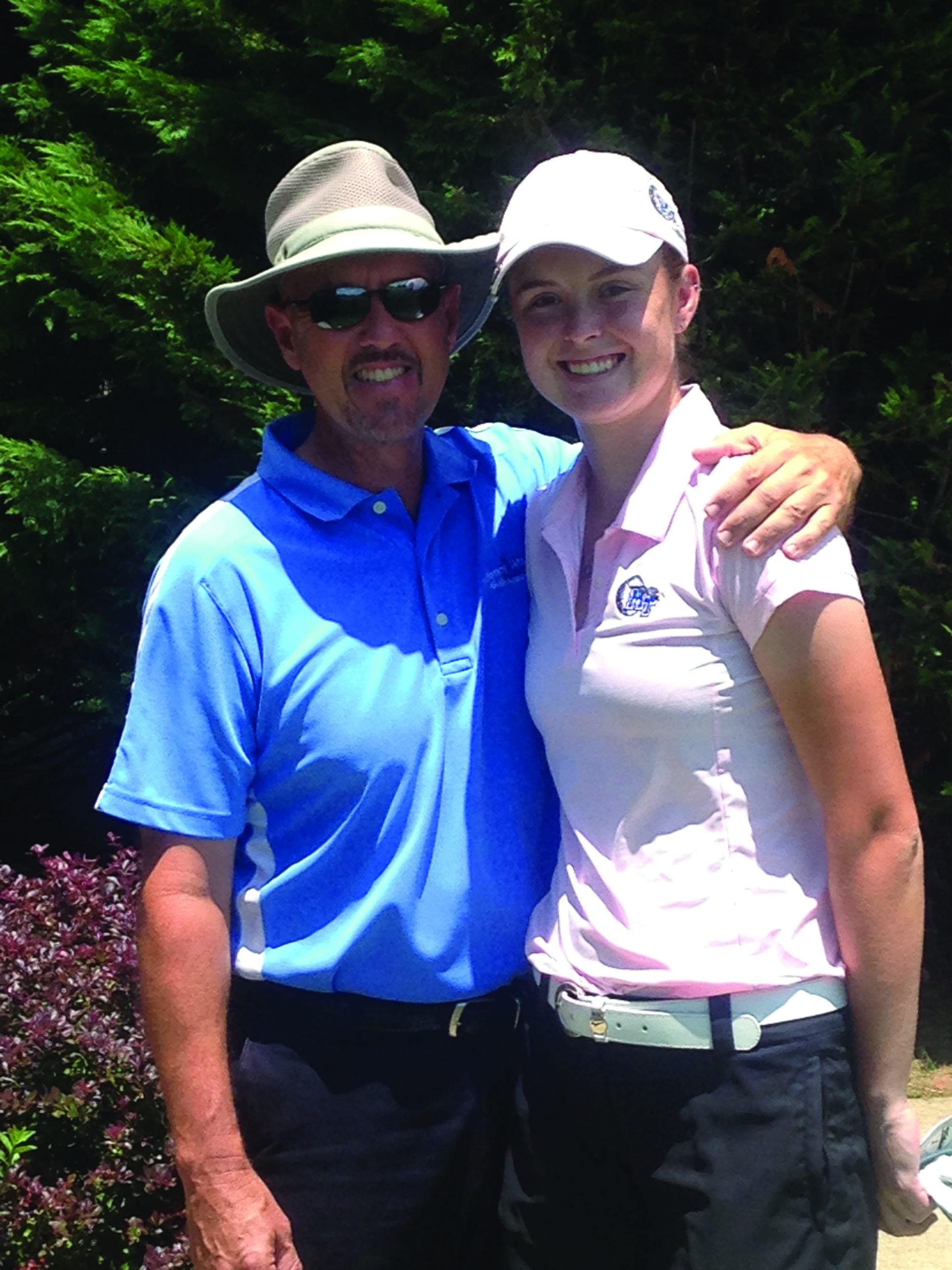 Maddie Denton with Johnny Warren in 2014.  Photo Courtesy of Maddie Denton