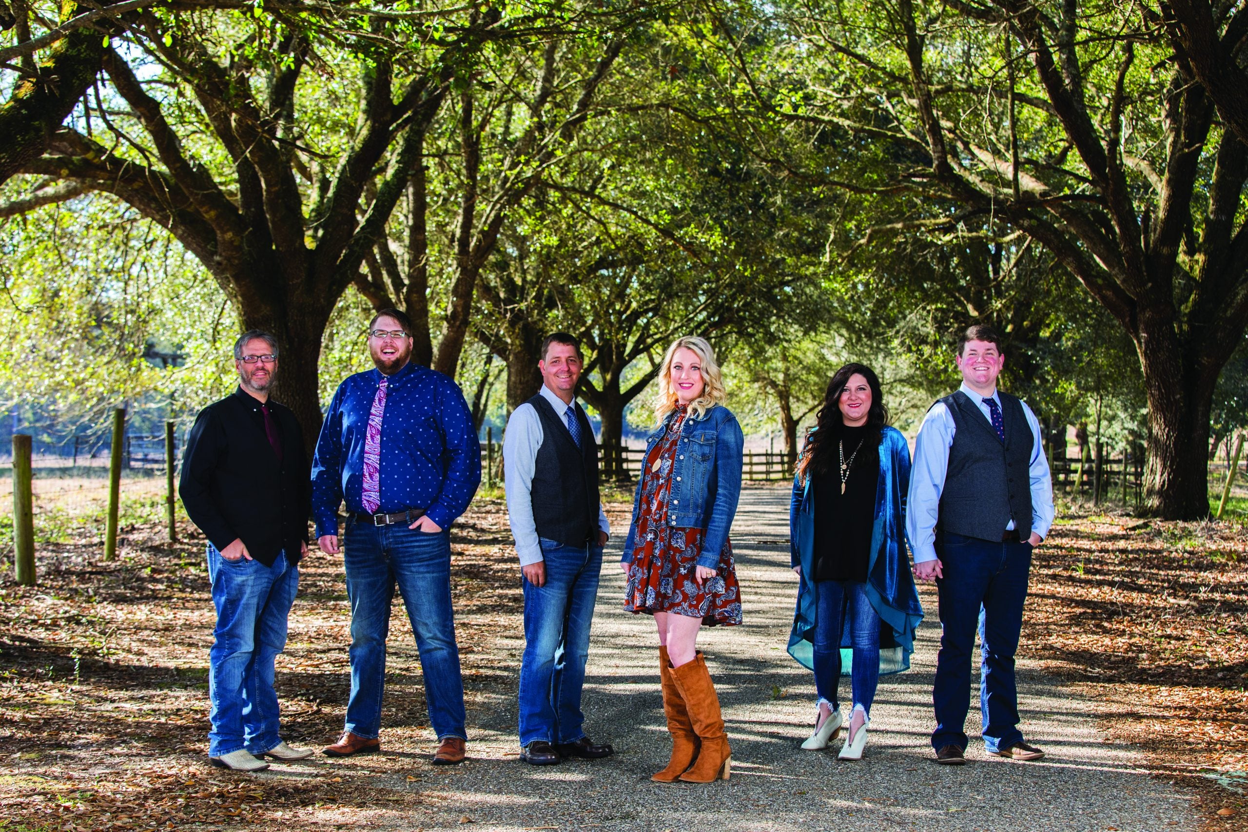 (Left to Right) George Mason, Aaron “Frosty” Foster, Josh Faul, Amanda Cook, Carolyne Van Lierop, and Troy Boone