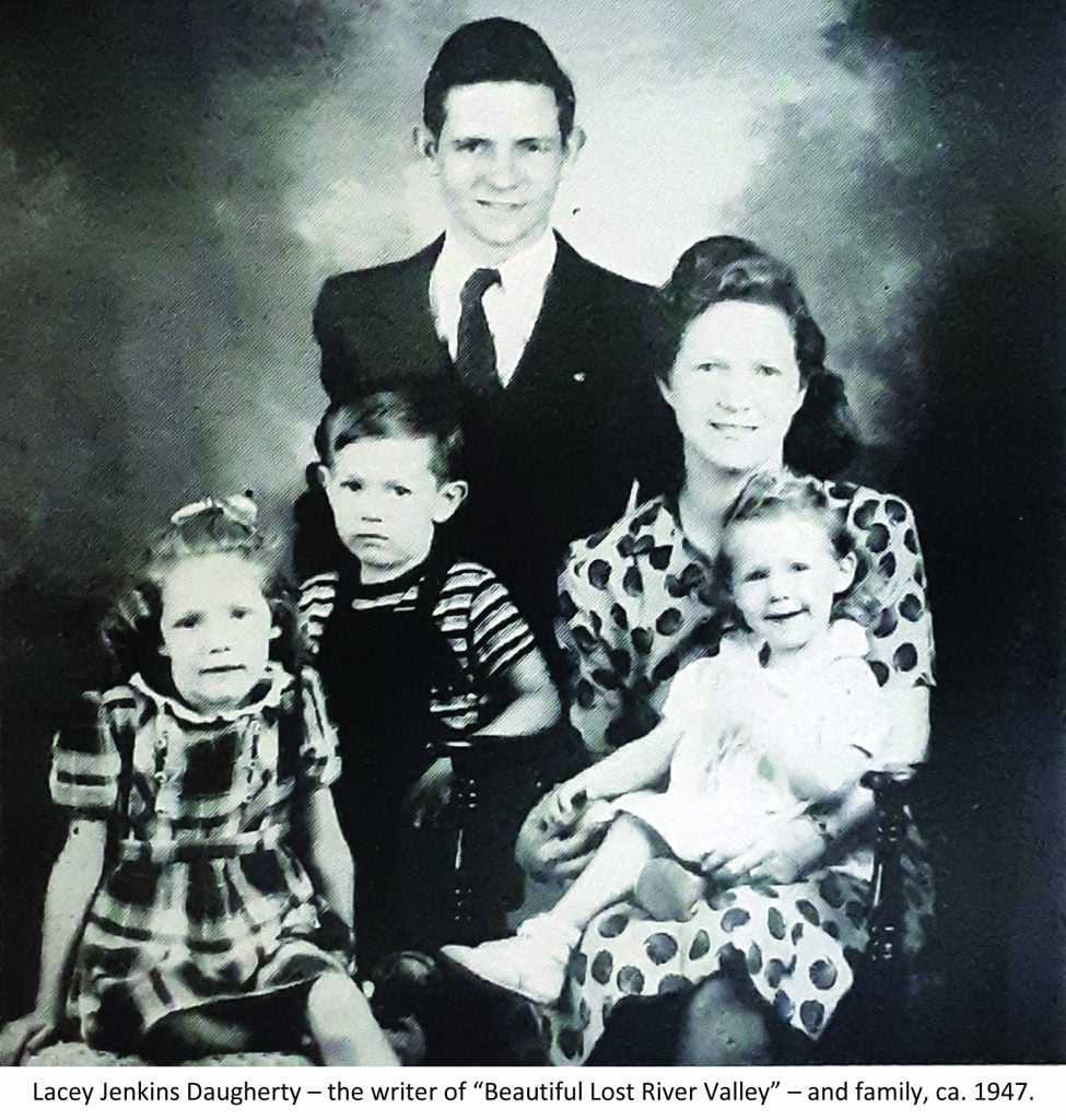 Black and white family portrait