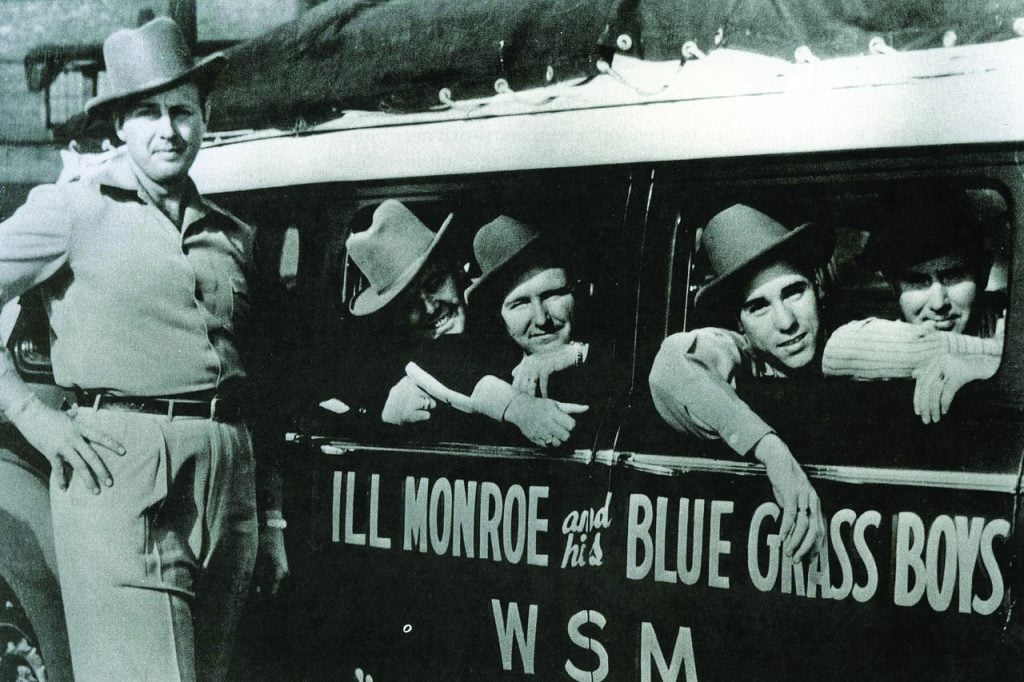 Bill Monroe, Chubby Wise, Lester Flatt, Earl Scruggs, Birch Monroe
