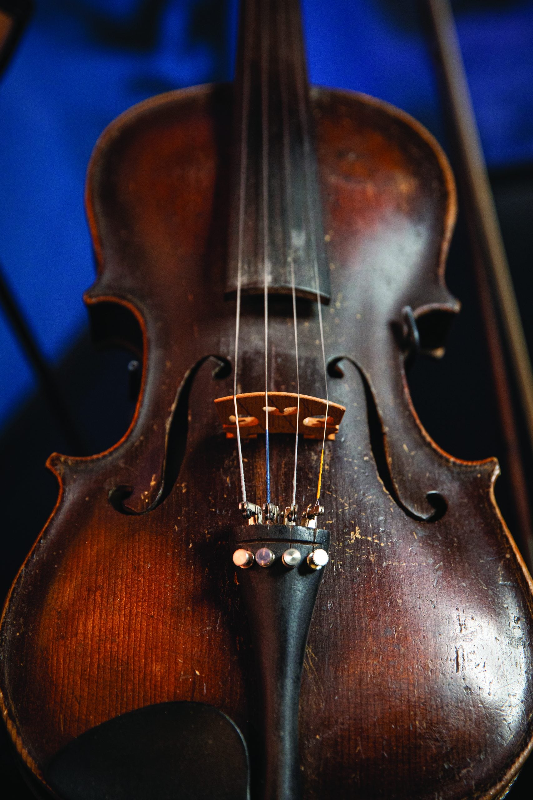 Close up photo of Uncle Pen's Fiddle