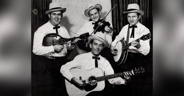 Bayou Boys publicity photo—Seated Buck Austin (Pete Pike was not available for the photo shoot). Standing (left to right) Buzz Busby, John Hall and Don Stover. Photo Courtesy of John Hall