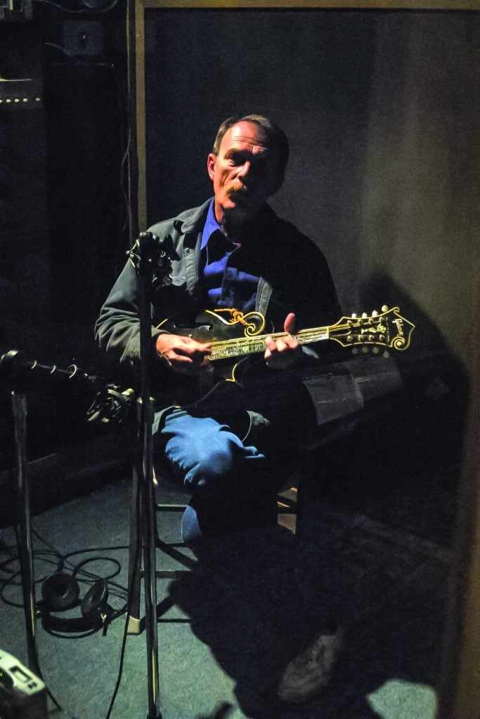Larry Rice in the studio. 
photo by Ron Rice