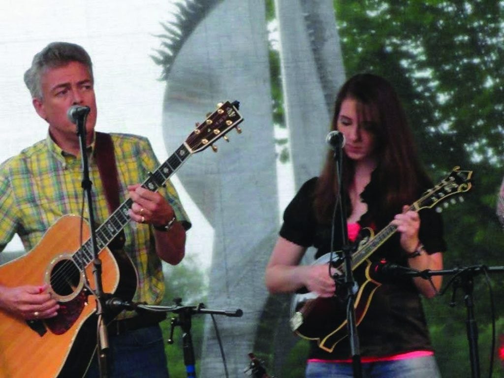 Laura performing with her father Terry Ford