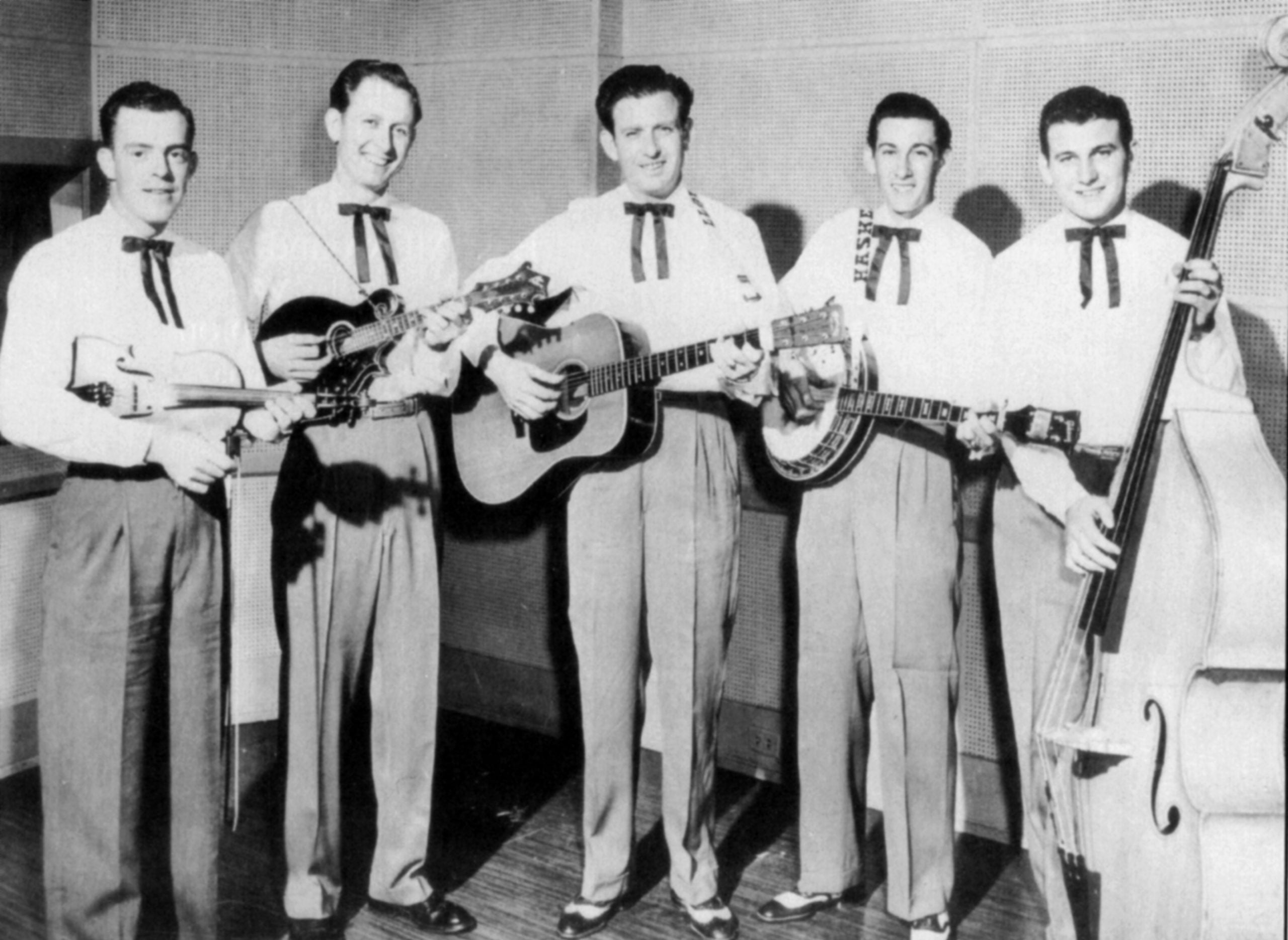 The McCormick Brothers (from left to right): Dewel Bullington, Kelly McCormick, Lloyd McCormick, Haskel McCormick, and William McCormick, circa 1957