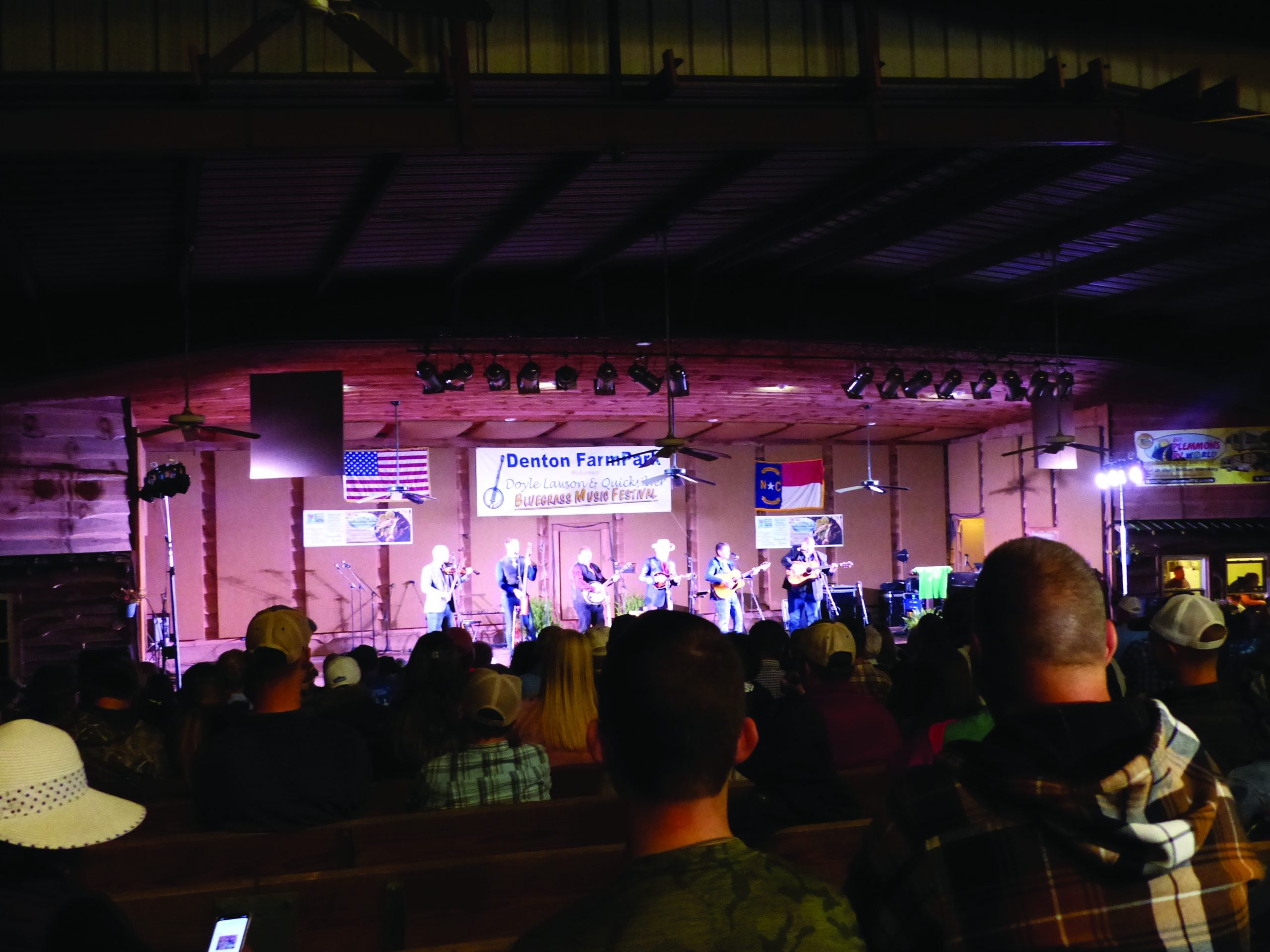 Upper Left:  Doyle Lawson & Quicksilver’s last performance on stage at Denton