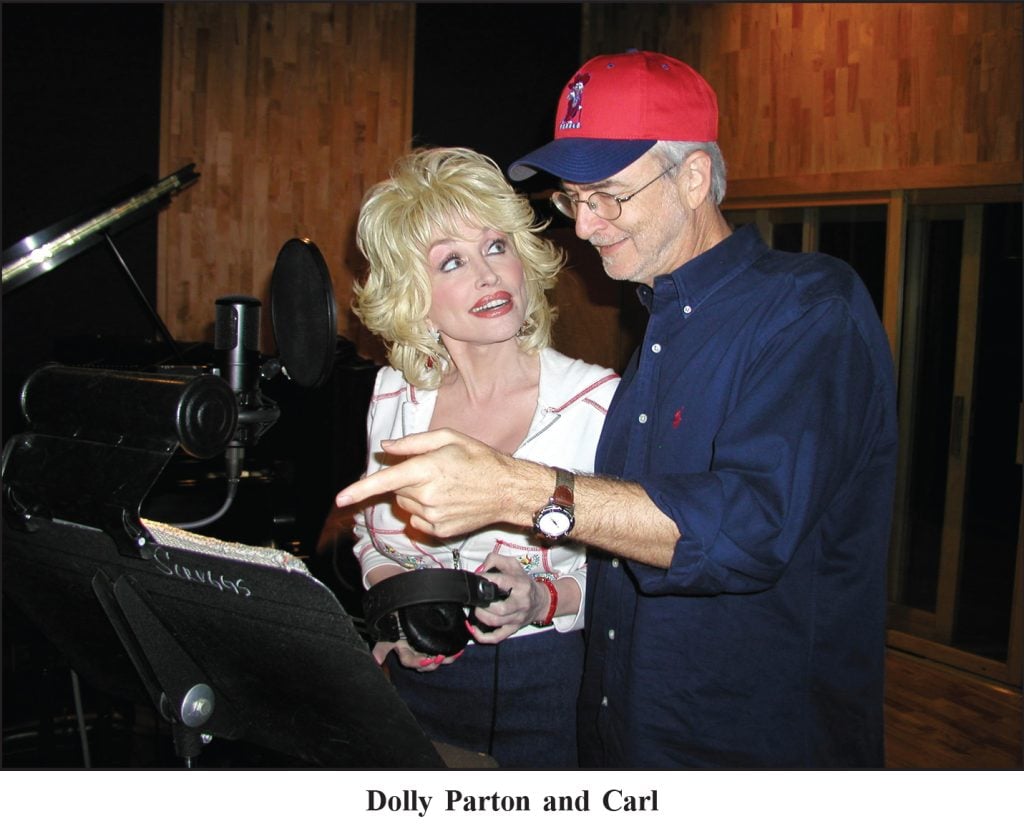 Dolly Parton and Carl Jackson writing/singing/recording music