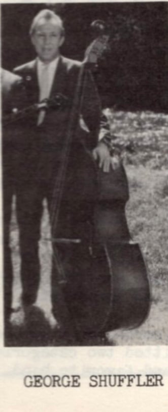 Newspaper clipping of George Shuffler and his instrument.
