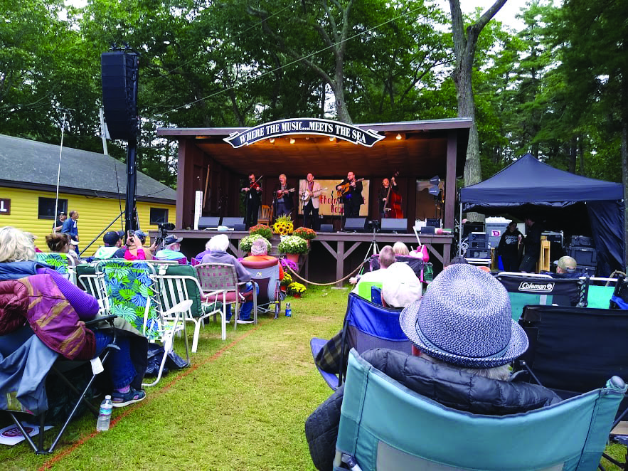Thomas Point Main Stage—Chairs spaced further apart. Photo by Dale Cahill