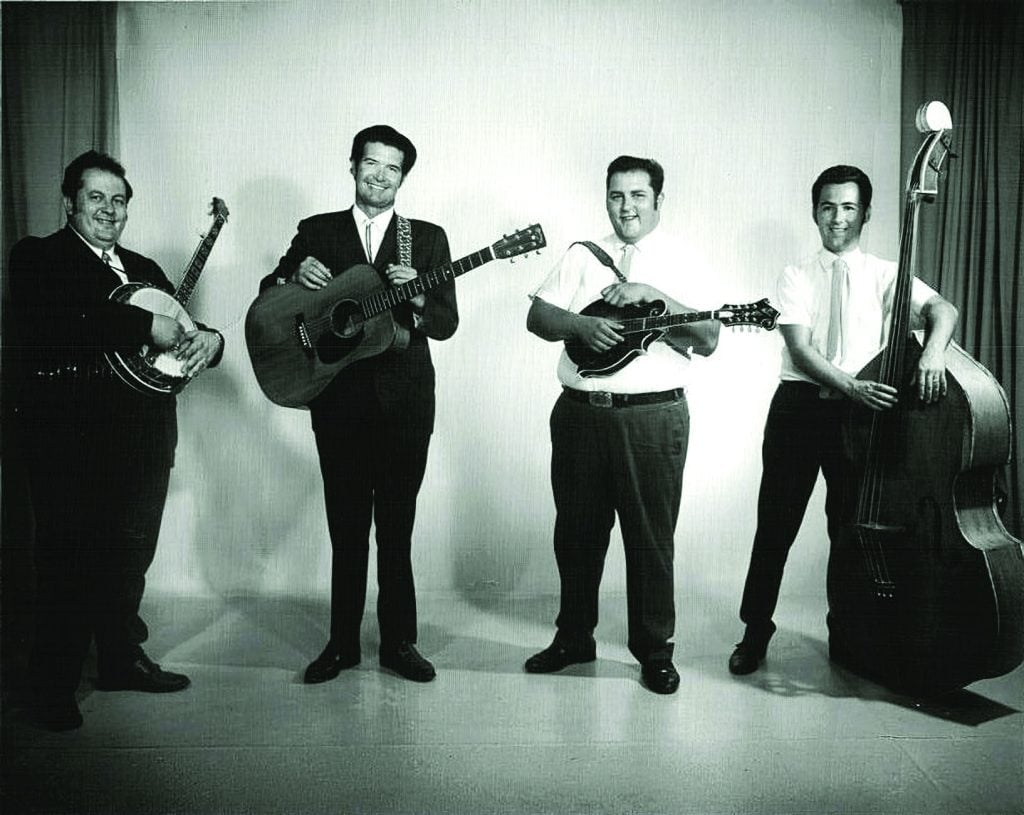 Cedar Mountain Boys, 1967. (left to right)—Sam Tidwell, Hardy Brendle, Bobby Tidwell, Bob Denoncourt.