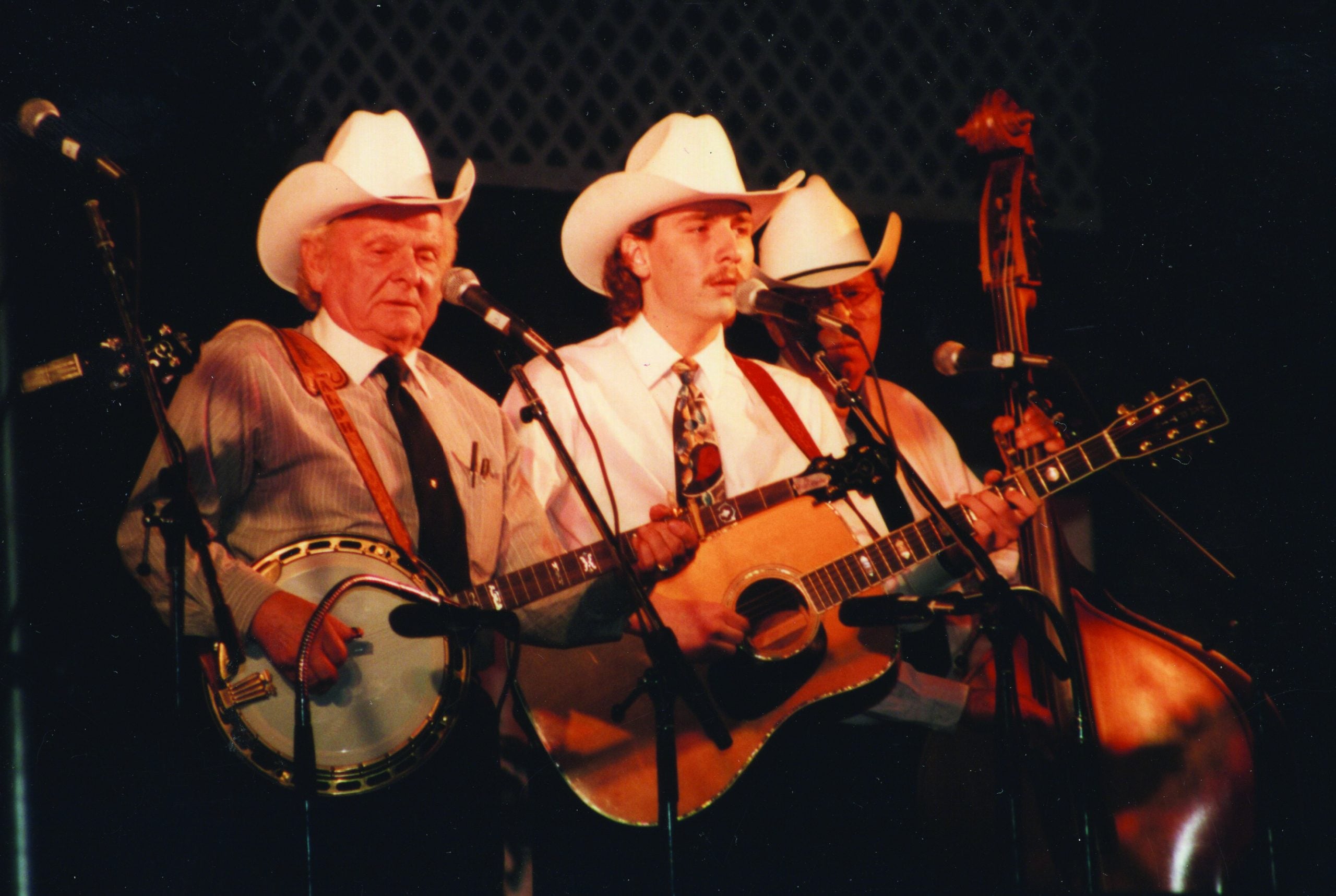 Ralph Stanley with Ralph Stanley II. Photo by Priscilla L. Warnock