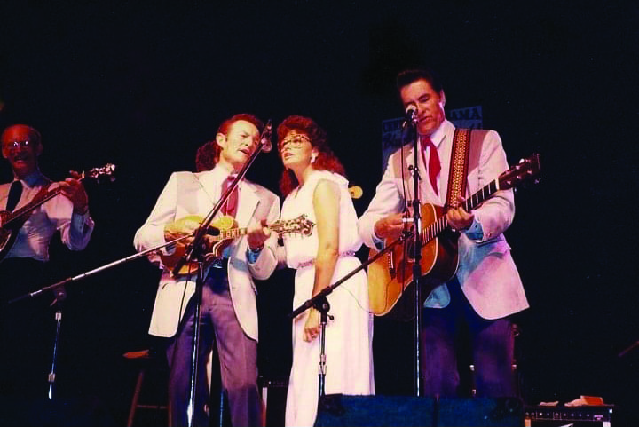 Andrea Roberts singing with Jim & Jesse McReynolds