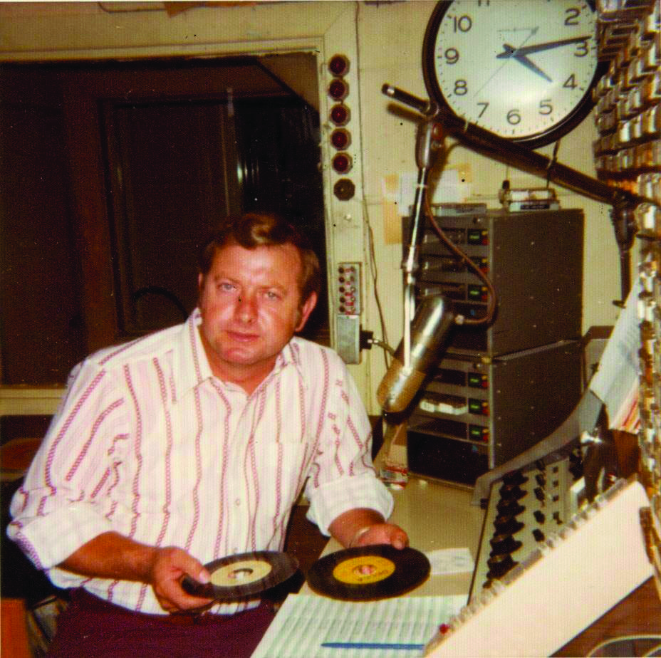 Paul Mullins at a radio station