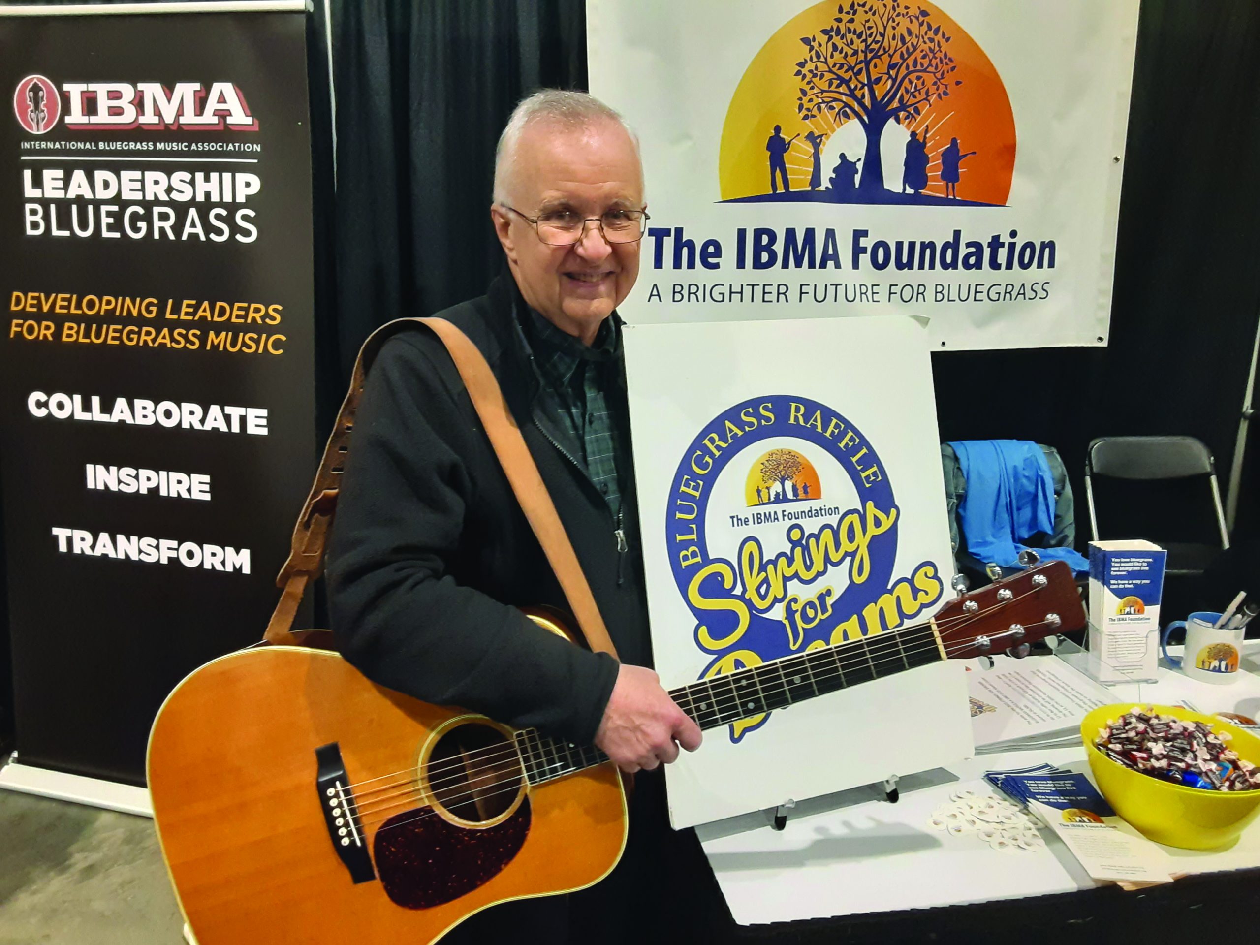 BOTTOM: Fred Bartenstein at the 2022 IBMA Convention in Raleigh, North Carolina