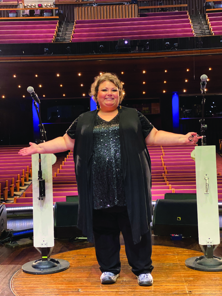  Tina Adair at the Grand Ole Opry
Photo by Tommy Watkins