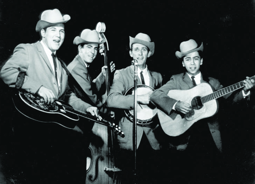 The Kentucky Colonels (left to right): LeRoy McNees, Roger Bush, Billy Ray Latham, Clarence White.