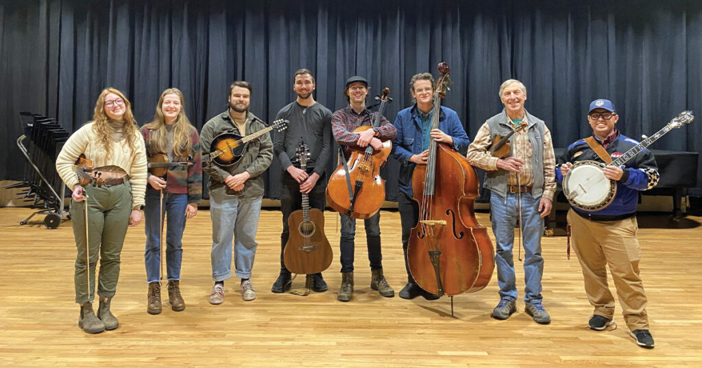 The UNCA Bluegrass Band // Photo by Isabella Giambusso