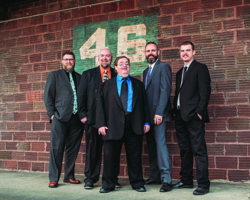 Nathan Livers, Chris Douglas, Michael Clevelend, Josh Richards, Jasiah Shrode.
Photo by Ellie Kornexl