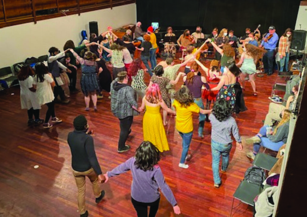 The Bennington band playing for a Contra Dance