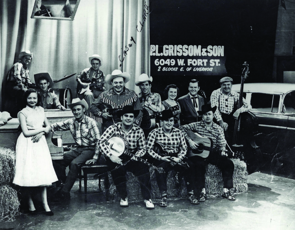 CKLW Press Photo with Sonny & Bobby Osborne and Jimmy Martin.  CKLW was a commercial radio station in Windsor, Ontario, serving Southwestern Ontario and Metro Detroit.  Photo Courtesy of the Bluegrass Music Hall of Fame and Museum.
