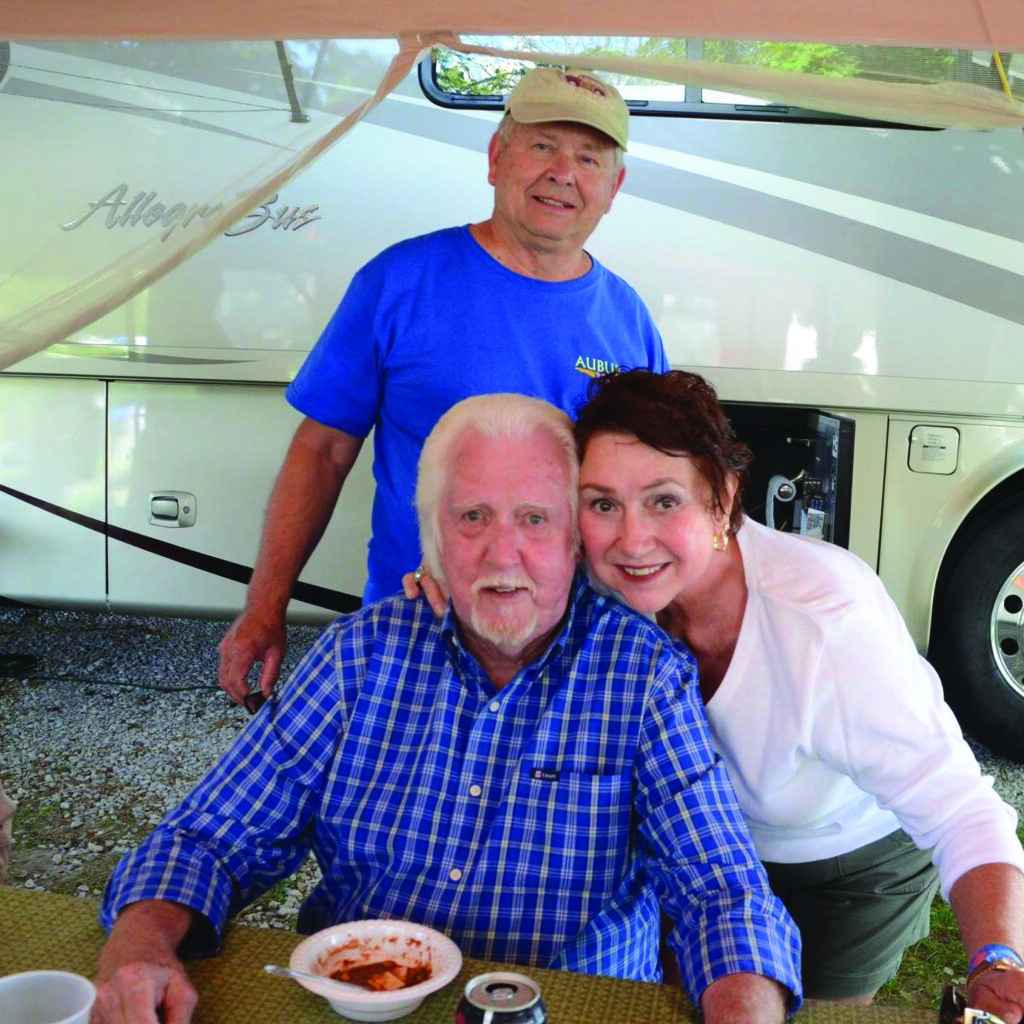  J. D. Crowe enjoying Karen Beckley’s chocolate cake at the Gettysburg Festival in 2012