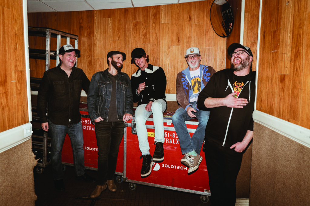 Mountain Heart at the Ryman (left to right) Ashby Frank, Josh Shilling, Seth Taylor, Travis Anderson, Matt Menefee.