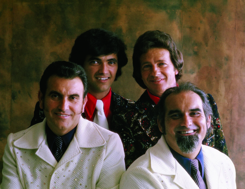 The Osborne Brothers circa mid-1970s—(left to right) Bobby Osborne, Robbie Osborne, Dale Sledd, Sonny Osborne