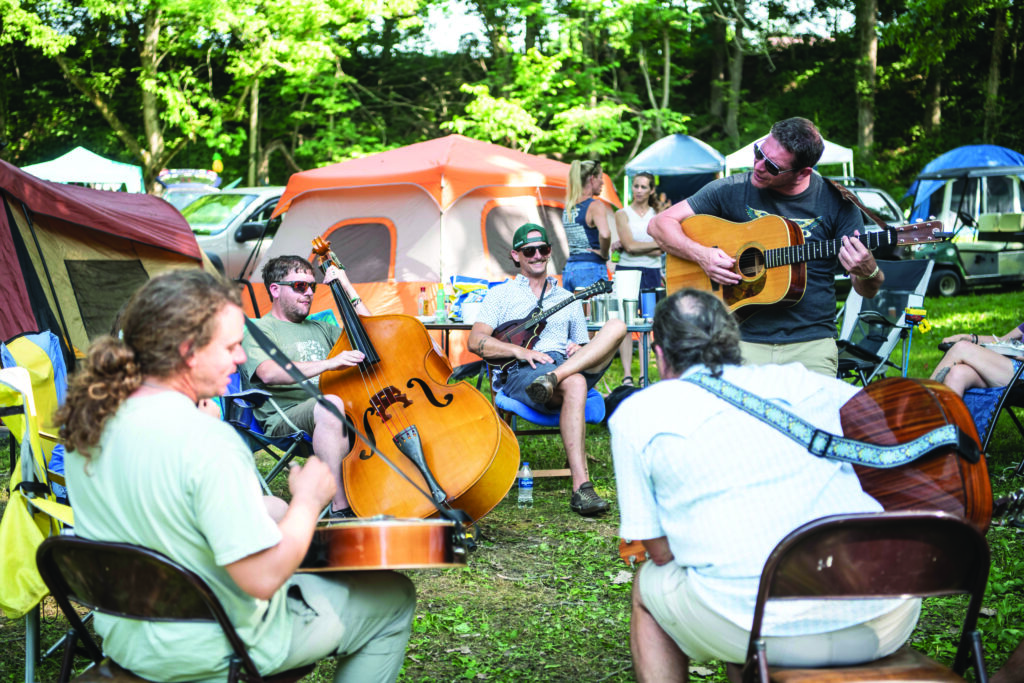 Campground jamming at ROMP.
Photos by alex morgan