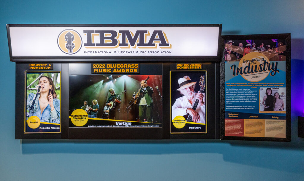 The IBMA Display. //  Photo by jamie plain