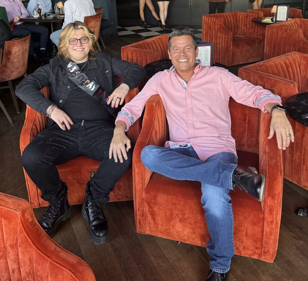 amie Johnson with his son Cole.  Photo Courtesy of Jamie Johnson