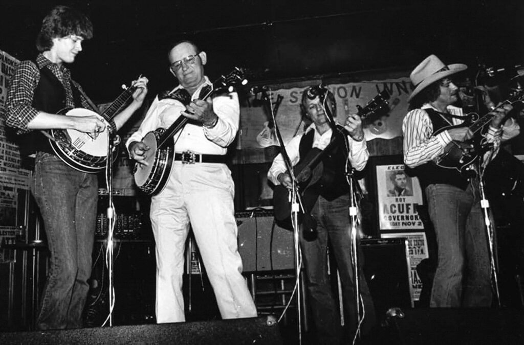 The Reno Family (left to right)—Don Wayne Reno, Don Reno, Ronnie Reno and Dale Reno. Photo Courtesy of Ronnie Reno