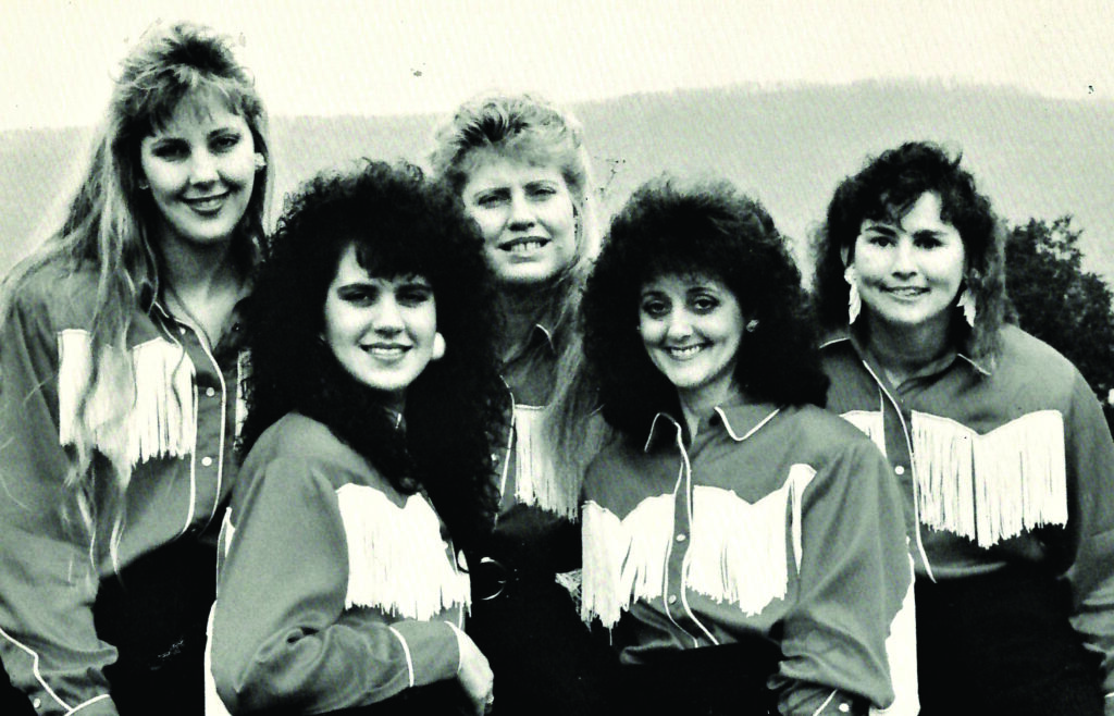The Wildwood Girls – 1990 (L-R: Kim Koskela, Sue Koskela, Nancy Cardwell Erdos, Cathy Kannapel, Terry Boswell)