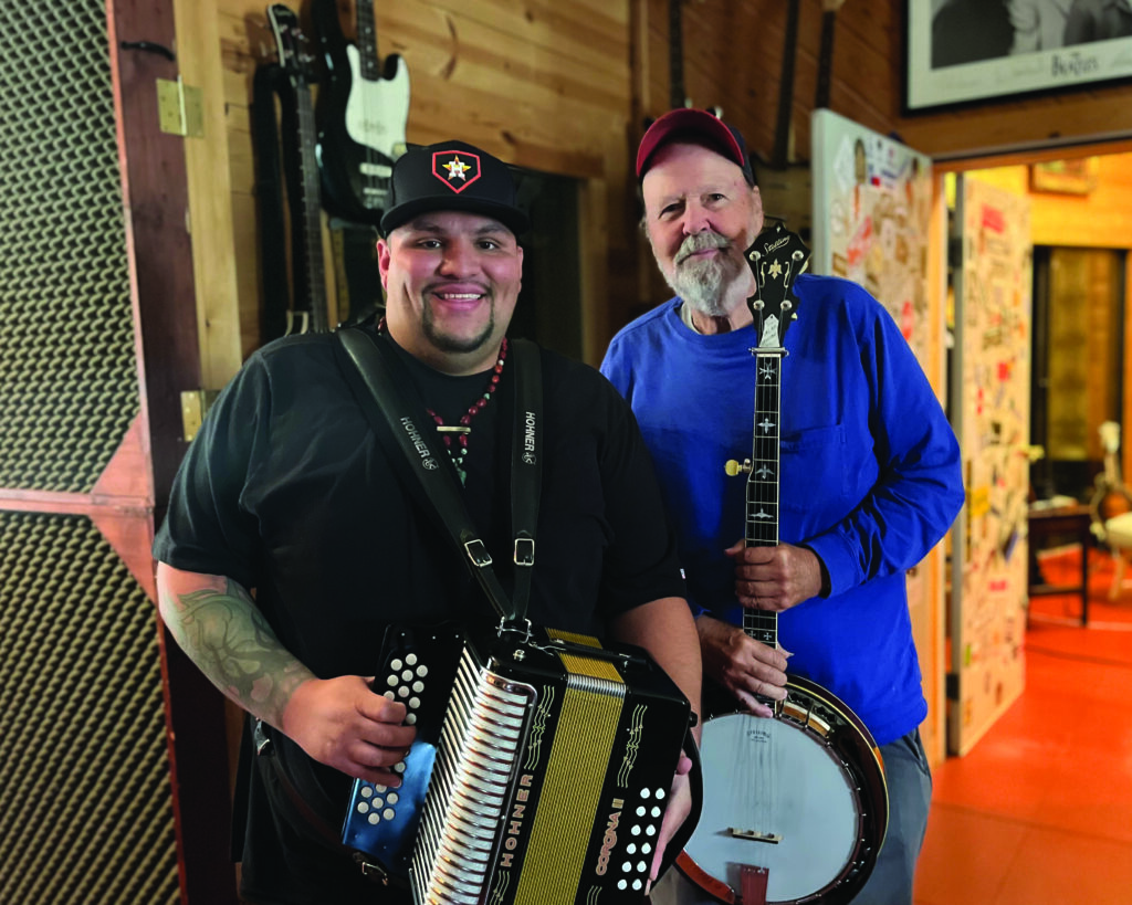Alan Munde with accordion player Josh Baca.
Photos by Billy Bright