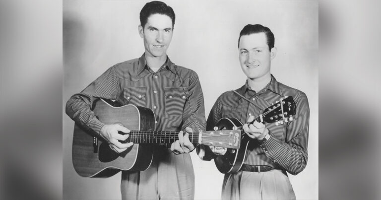Jim and Jesse McReynolds, 1947 promo photo. Photo courtesy of Joy McReynolds