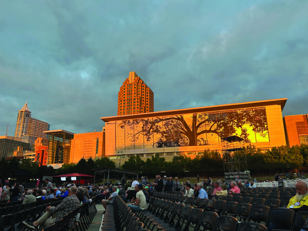 Main stage shows were held at the outdoor Red Hat amphitheater.