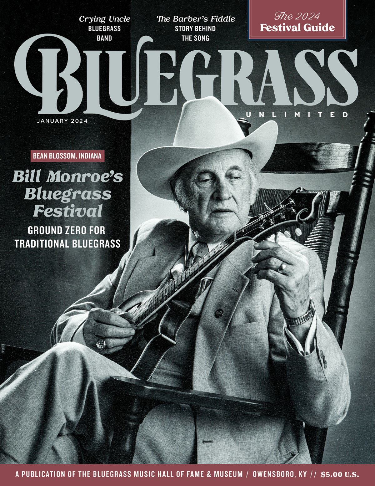 Cover for Bluegrass Unlimited magazine
