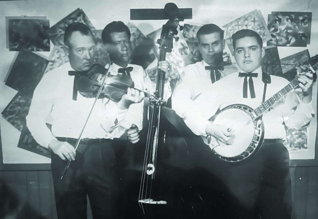 Vance Hathcock, Junior Harris, Lloyd Baucom and Terry Baucom, 1967.  // Photo courtesy of Sandy Hatley.
