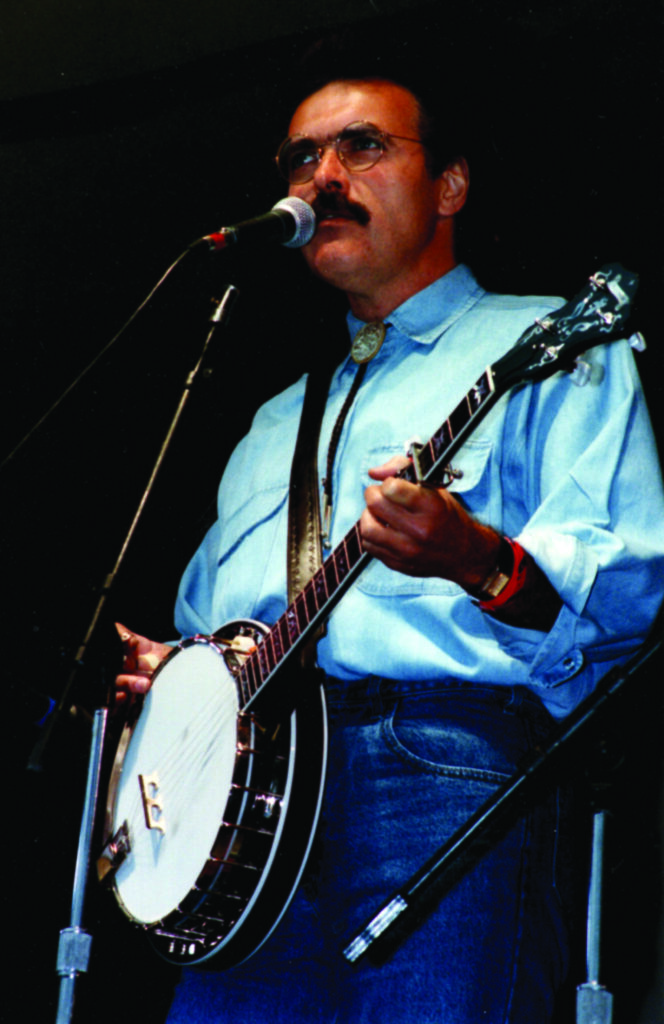 Terry Baucom, 1993.    //  Photo by Maria Camillo.  
Bluegrass Unlimited Archives.