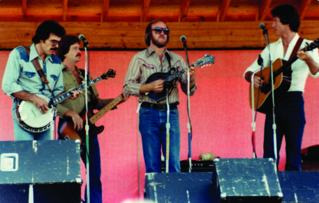 Doyle Lawson and Quicksilver—Terry Baucom, Lou Reid, Doyle Lawson and Jimmy Haley.  // Bluegrass Unlimited Archives. 
Doyle Lawson and Quicksilver—Terry Baucom, Lou Reid, Doyle Lawson and Jimmy Haley.  // Bluegrass Unlimited Archives. 
